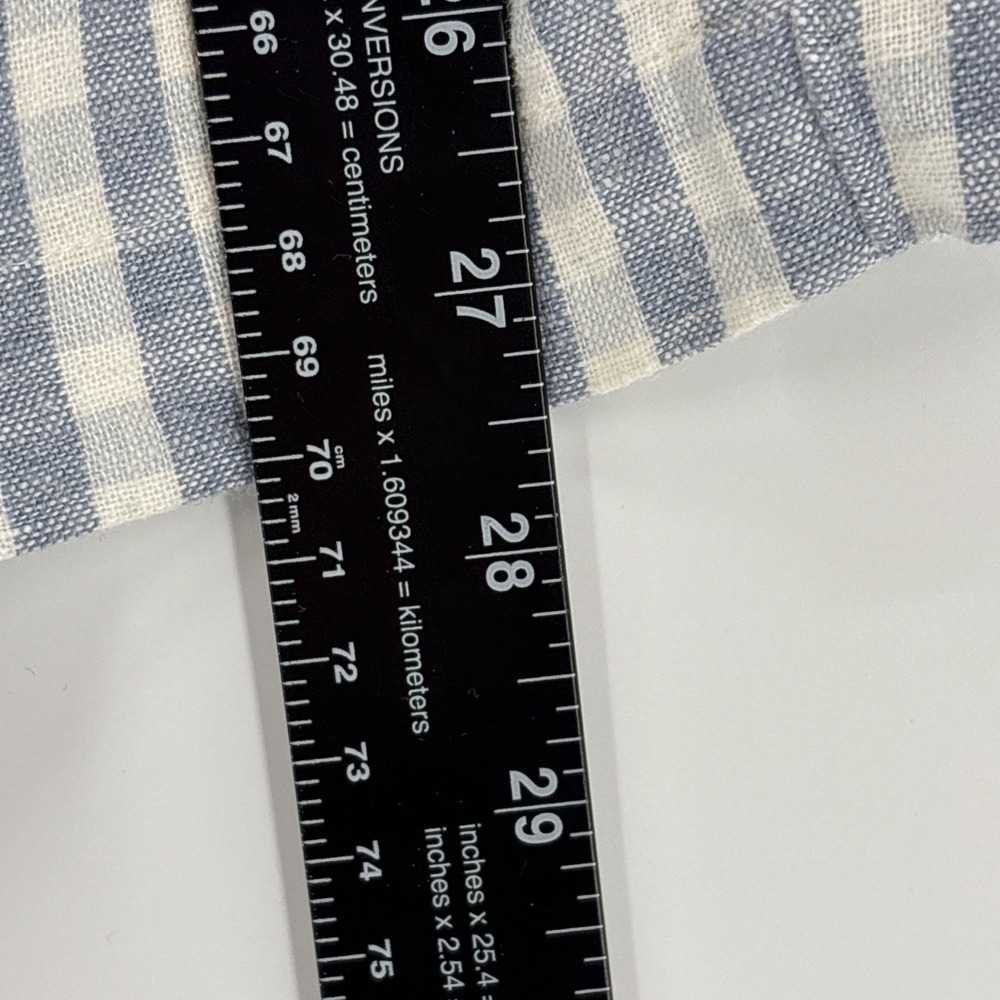 Abercrombie & Fitch Off Shoulder Corset Mini Dress XS Petite Blue Plaid - Picture 4 of 8